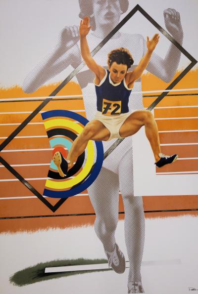 Peter PHILLIPS : Athlétisme : Plus haut, plus fort, plus loin, Affiche en lithographie originale 2