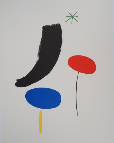 Joan MIRO (después) - Composición surrealista - Litografía firmada 2