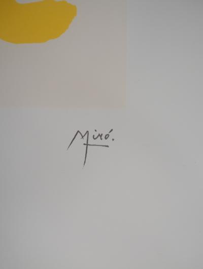 Joan MIRO : Femme surréaliste et ses enfants - Lithographie signée 2