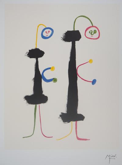 Joan MIRO : Amoureux surréalistes - Lithographie signée 2