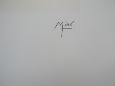 Joan MIRO : Petite fille au jardin - Lithographie signée 2