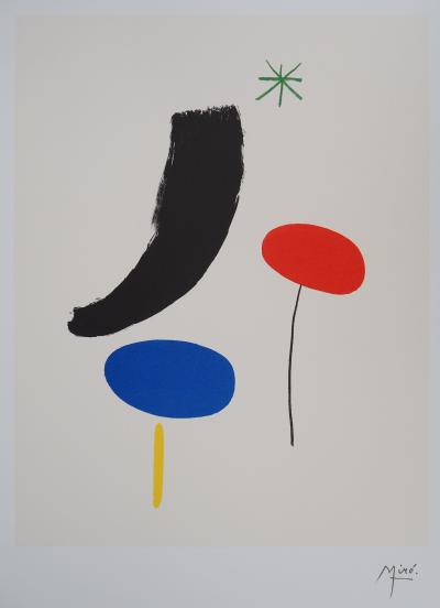 Joan MIRO (d’après) - Composition surréaliste - Lithographie signée 2