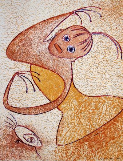 Max ERNST - Hommage à San Lazzaro, 1975 - Lithographie originale signée 2