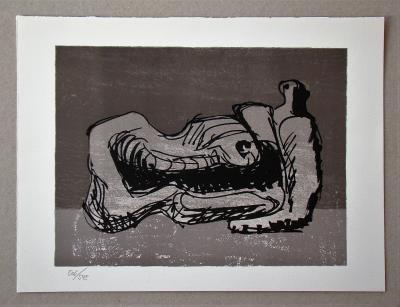 Henry MOORE - Hommage à San Lazzaro, 1975 - Original lithograph 2