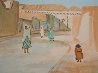 Lucien MAINSSIEUX : Tunis, rue de la vérité - Lithographie originale signée, 1949 2