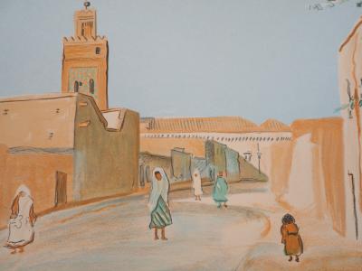 Lucien MAINSSIEUX : Tunis, rue de la vérité - Lithographie originale signée, 1949 2