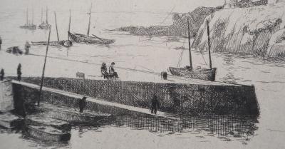 Eugène CORNEAU : L’atelier - Gravure Originale Signée, 1946 2