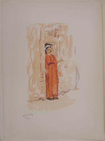 Lucien MAINSSIEUX : Fez. Le quartier réservé - Lithographie originale signée, 1949 2
