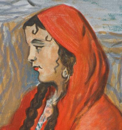 Lucien MAINSSIEUX : Gitane - Lithographie originale signée, 1949 2