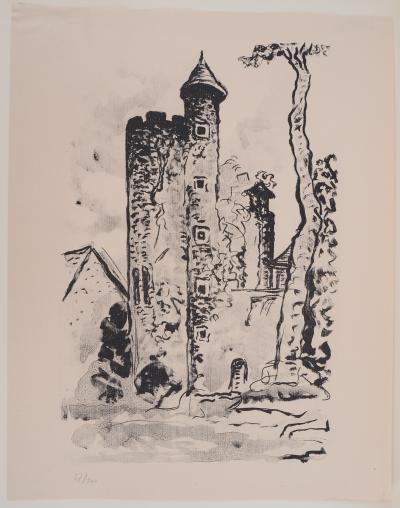 Lucien MAINSSIEUX : Rome, Arc de Constantin - Eau forte en couleurs, 1949 2