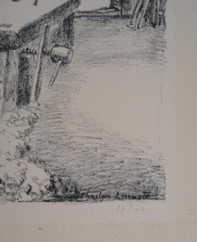 Charles LACOSTE : Atelier - Lithographie originale, 1946 2