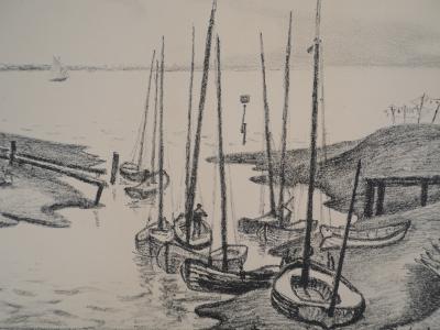 Charles LACOSTE : Saint-Seurin-d’Uzet - Lithographie originale, 1946 2
