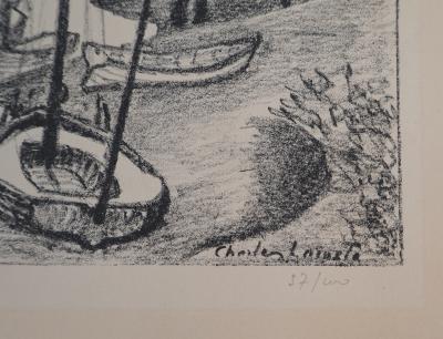 Charles LACOSTE : Saint-Seurin-d’Uzet - Lithographie originale, 1946 2