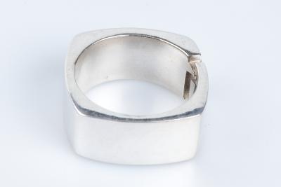 Versani  - Bague carrée pour hommes en Argent 925 2