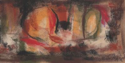 Ernest ENGEL-PAK - Composition - Dessin au pastel 2