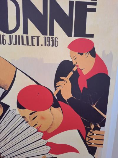 Roger Barricarrère (1912-1989) - Les Fêtes de Bayonne, 1936 - Affiche 2