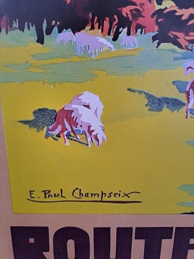 E. Paul Champseix (1890-1983) - Route des Pyrénées, Eaux-Bonnes - Affiche 2
