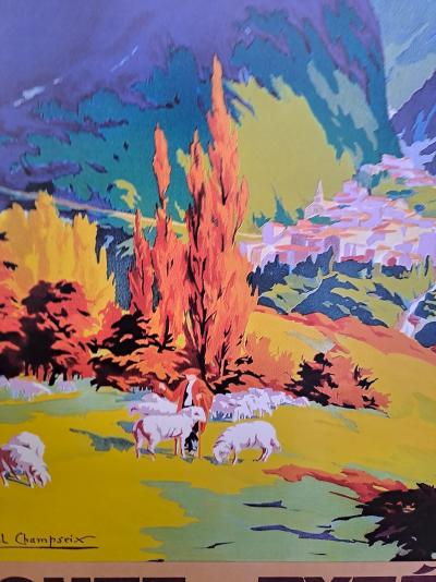 E. Paul Champseix (1890-1983) - Route des Pyrénées, Eaux-Bonnes - Affiche 2