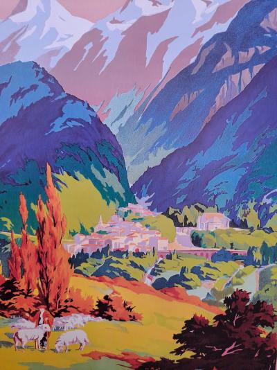 E. Paul Champseix (1890-1983) - Route des Pyrénées, Eaux-Bonnes - Affiche 2