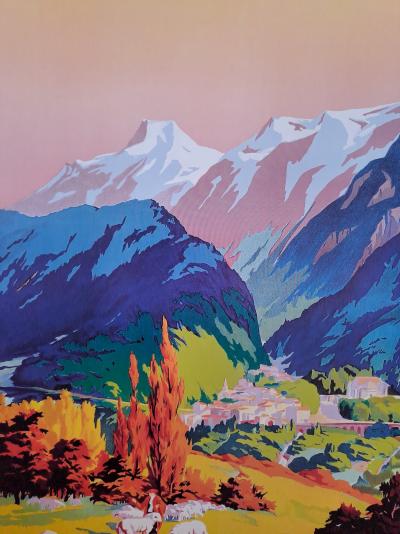 E. Paul Champseix (1890-1983) - Route des Pyrénées, Eaux-Bonnes - Affiche 2