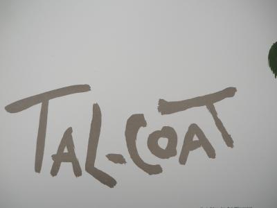 Pierre TAL-COAT : Composition abstraite en rouge et vert - Lithographie originale signée 2