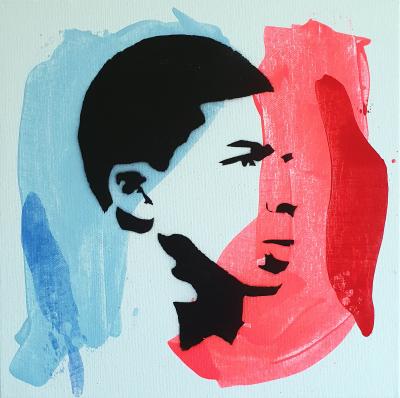 PyB - Kylian Mbappé 2023 - Technique mixte sur toile 2