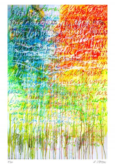 Richard SAINT-AMANS - La mémoire, 2021 - Sérigraphie signée et numérotée 2