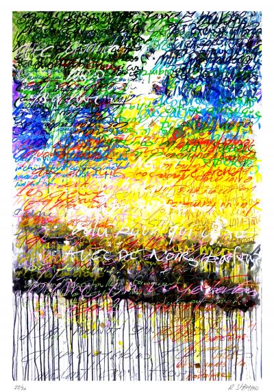 Richard SAINT-AMANS - The drunken boat, 2021 - Signed and numbered screenprint 2