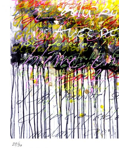 Richard SAINT-AMANS - The drunken boat, 2021 - Signed and numbered screenprint 2