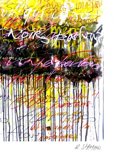 Richard SAINT-AMANS - The drunken boat, 2021 - Signed and numbered screenprint 2