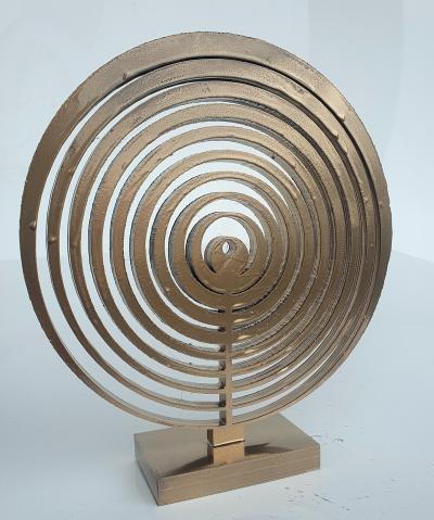 HAYVON - gold cinetic vasarely  , 2023 - Sculpture 2