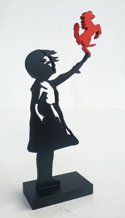 PYB - Banksy girl Ferrari , 2023 - Sculpture 2