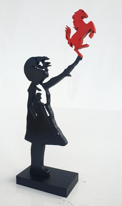 PYB - Banksy girl Ferrari , 2023 - Sculpture 2