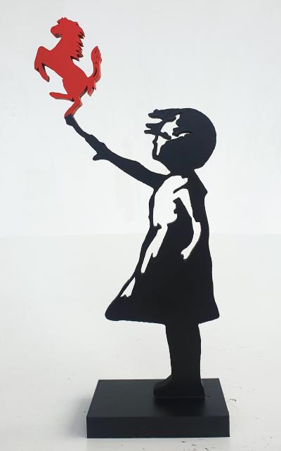 PYB - Banksy girl Ferrari , 2023 - Sculpture 2