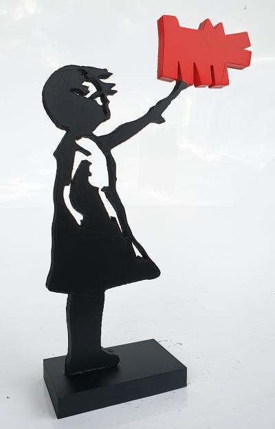 PYB - Banksy girl Haring , 2023 - Sculpture 2