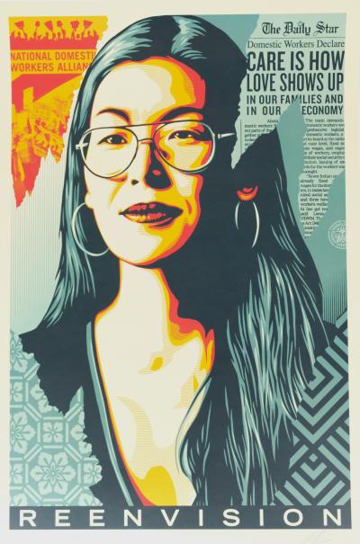 Shepard FAIREY (OBEY): Reenvision - Original signed silkscreen print 2