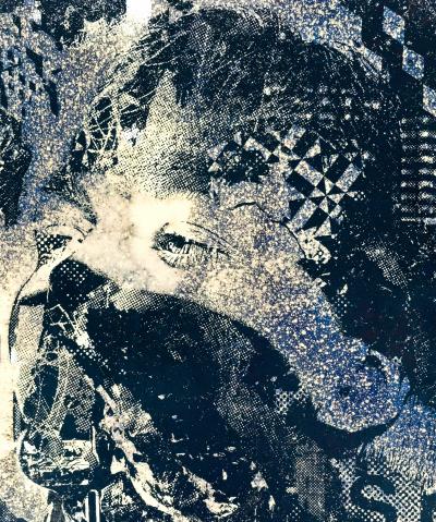 Vhils - Glance - Sérigraphie signée et numérotée 2