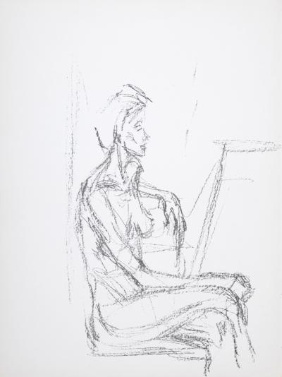 Alberto GIACOMETTI - Femme assise, 1961 - Original lithograph from Derrière Le Miroir n°127 2