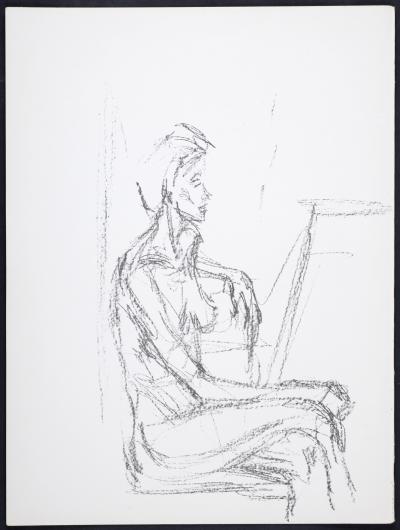 Alberto GIACOMETTI - Femme assise, 1961 - Original lithograph from Derrière Le Miroir n°127 2