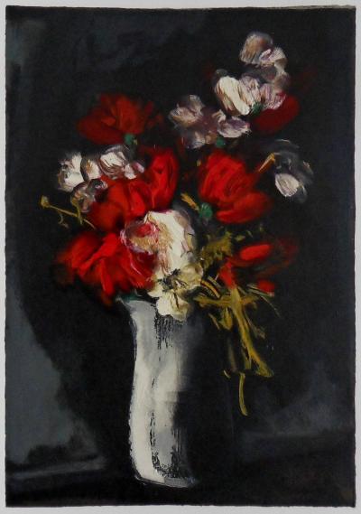 Maurice de VLAMINCK - Bouquet sauvage - Lithographie et gaufrage