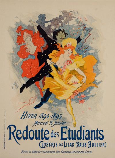 Jules CHÉRET - Les Maîtres de l’Affiche : Redoute des Étudiants, 1897 - Lithograph 2