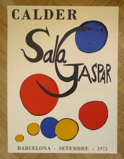 Alexander Calder  - Sala Gaspar, 1973 - Affiche originale d’exposition 2