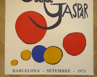 Alexander Calder  - Sala Gaspar, 1973 - Affiche originale d’exposition 2