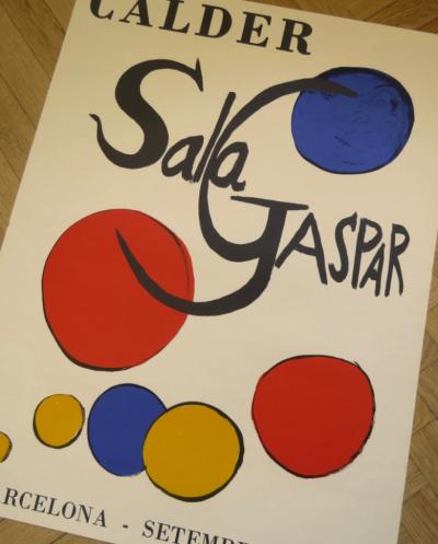 Alexander Calder  - Sala Gaspar, 1973 - Affiche originale d’exposition 2