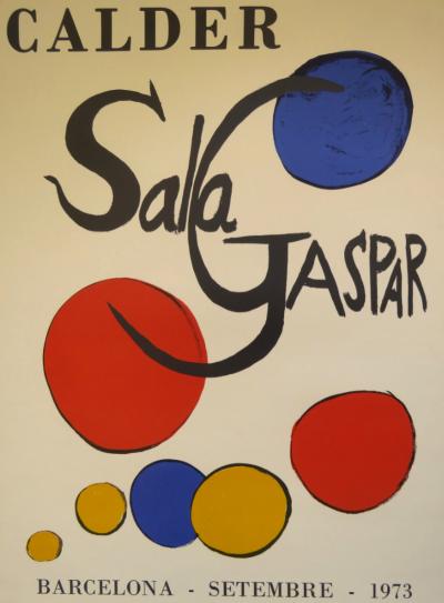 Alexander Calder  - Sala Gaspar, 1973 - Affiche originale d’exposition 2
