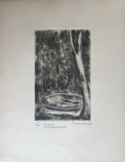 Hermine DAVID - Le phoque du Jardin des Plantes - Eau-forte signée 2