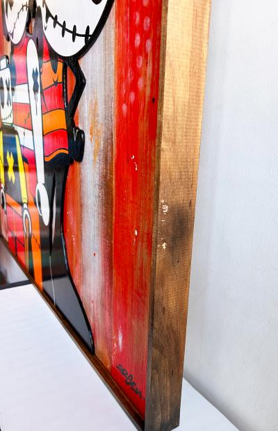 Arsen - Sacrée Triplette - Acrylique sur bois 2