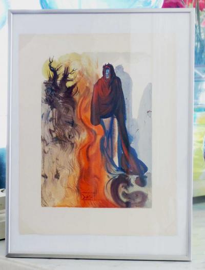 Salvador DALI - Apparition de Dante, 1960 - gravure sur bois 2