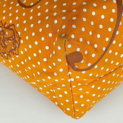 Felisi - Borsa shopper in tela arancione con pois bianchi 2