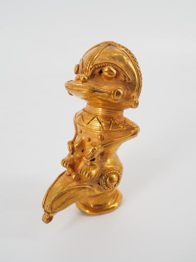 COLOMBIE Civilisation Taïrona - Divinité androgyne - Statuette en or tumbago 2